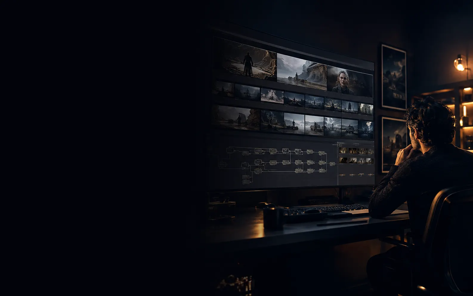 Filmmaker exploring AI-assisted cinematic concepts