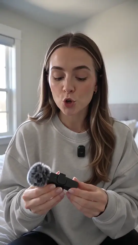Frame from MAYBESTA Wireless Microphone — Film 2 UGC ad